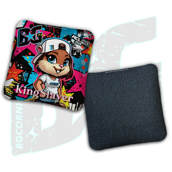 2026 Multiple Bag Models " CaddySack Lacey Stars” Collab - ACL Pro Stamped Cornhole Bags - SET OF 4 BAGS