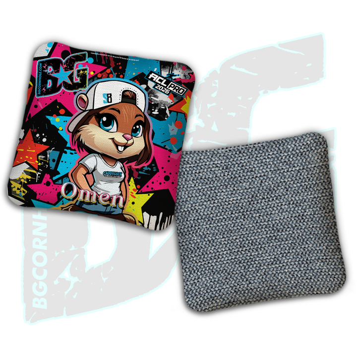 2026 Multiple Bag Models " CaddySack Lacey Stars” Collab - ACL Pro Stamped Cornhole Bags - SET OF 4 BAGS