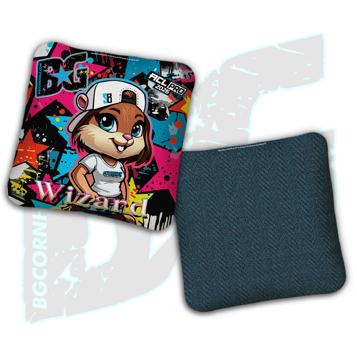 2026 Multiple Bag Models " CaddySack Lacey Stars” Collab - ACL Pro Stamped Cornhole Bags - SET OF 4 BAGS