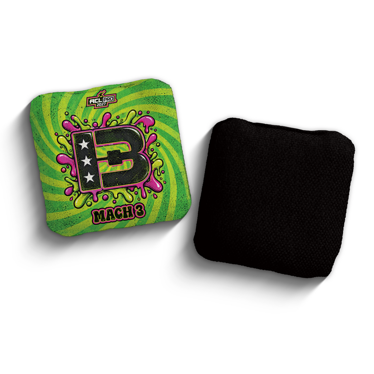 2027 Brotherhood Cornhole Mach 3 Acid Slime Edition ACL Pro Stamped Cornhole Bags