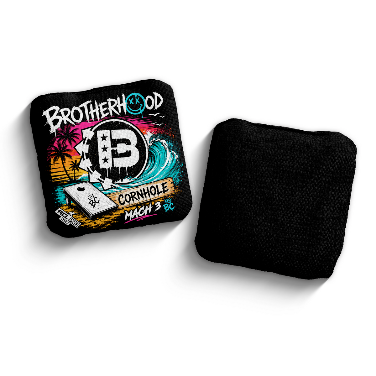2027 Brotherhood Cornhole Mach 3 Beach Punk Edition ACL Pro Stamped Cornhole Bags