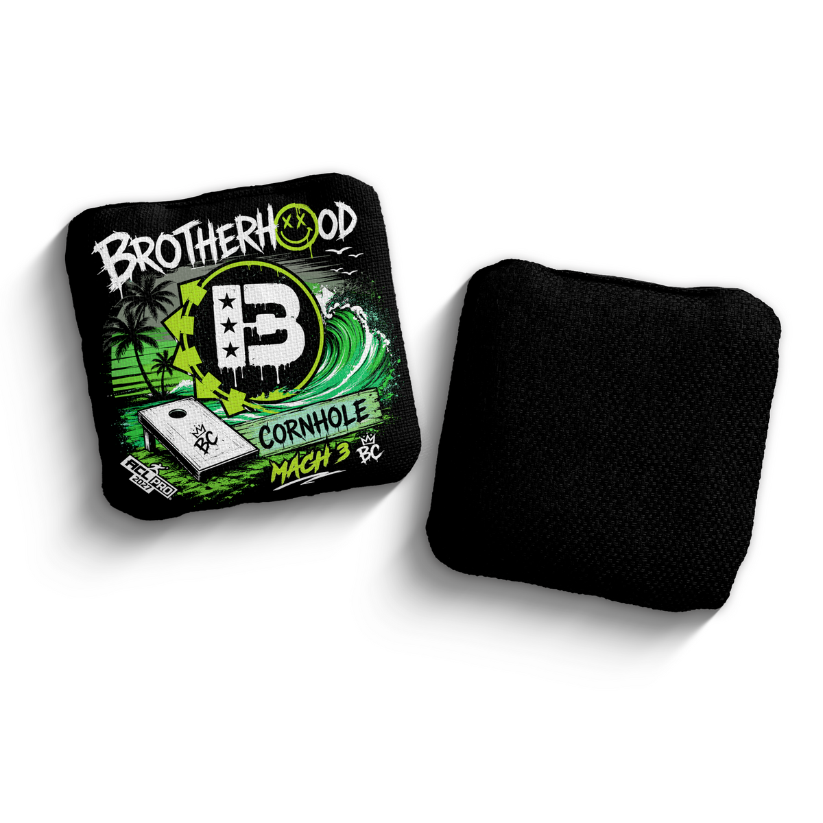 2027 Brotherhood Cornhole Mach 3 Beach Punk Edition ACL Pro Stamped Cornhole Bags