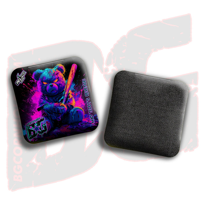 2026 BG Multiple Bag Models "Mad Teddy's Revenge" - ACL Pro Stamped Cornhole Bags - SET OF 4 BAGS