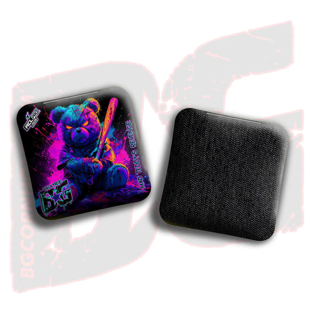 2026 BG Multiple Bag Models "Mad Teddy's Revenge" - ACL Pro Stamped Cornhole Bags - SET OF 4 BAGS