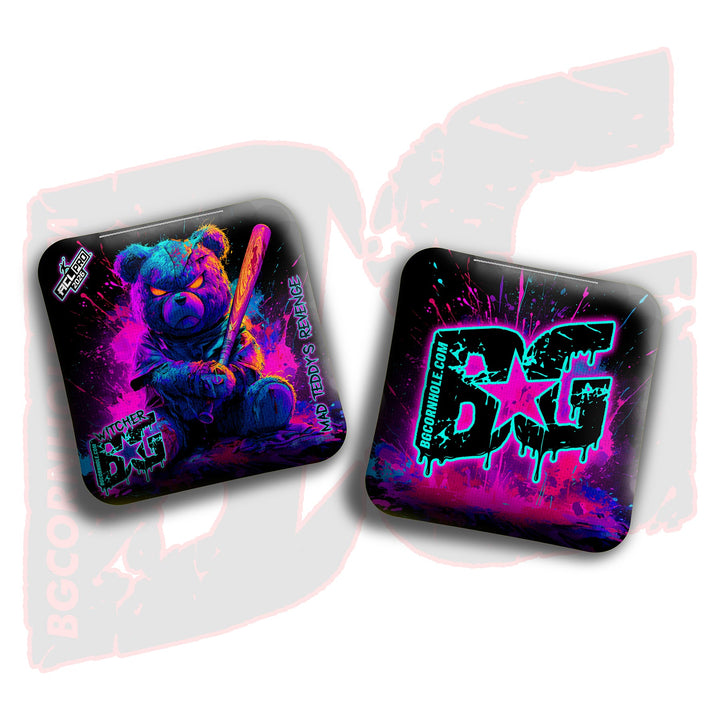2026 BG Multiple Bag Models "Mad Teddy's Revenge" - ACL Pro Stamped Cornhole Bags - SET OF 4 BAGS