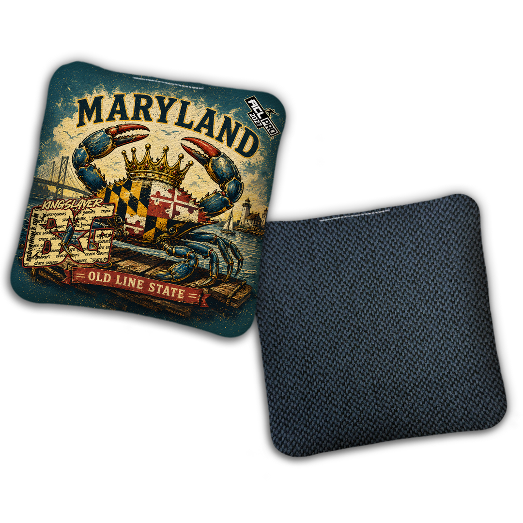 2027 BG Multiple Bag Models "MARYLAND" - ACL Pro Stamped Cornhole Bags - SET OF 4 BAGS