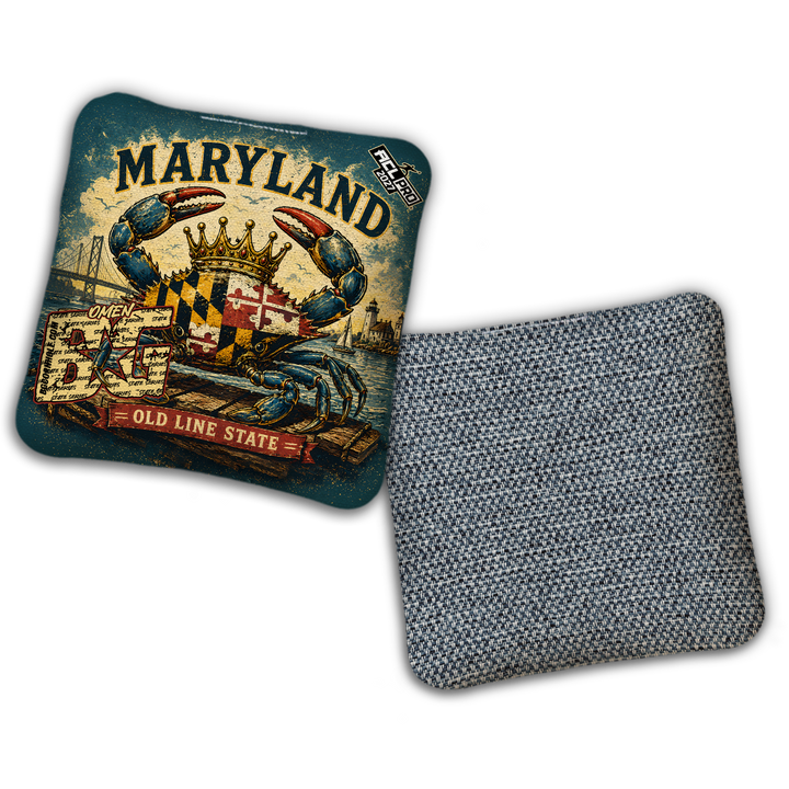 2027 BG Multiple Bag Models "MARYLAND" - ACL Pro Stamped Cornhole Bags - SET OF 4 BAGS
