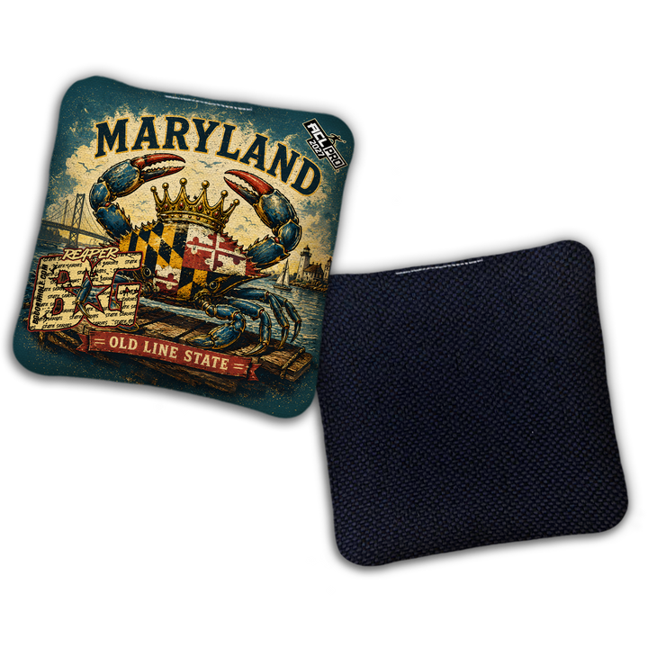 2027 BG Multiple Bag Models "MARYLAND" - ACL Pro Stamped Cornhole Bags - SET OF 4 BAGS