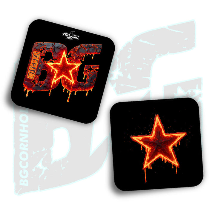 2026 BG Multiple Bag Models "Meltdown" - ACL Pro Stamped Cornhole Bags - SET OF 4 BAGS