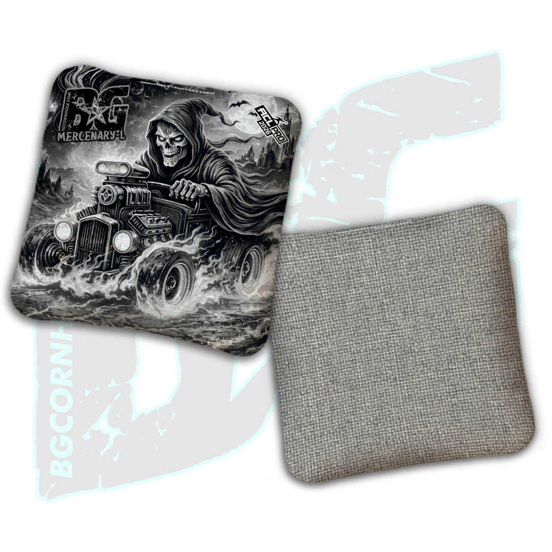 2026 BG Multiple Bag Models "Reaper's Ride" - ACL Pro Stamped Cornhole Bags - SET OF 4 BAGS