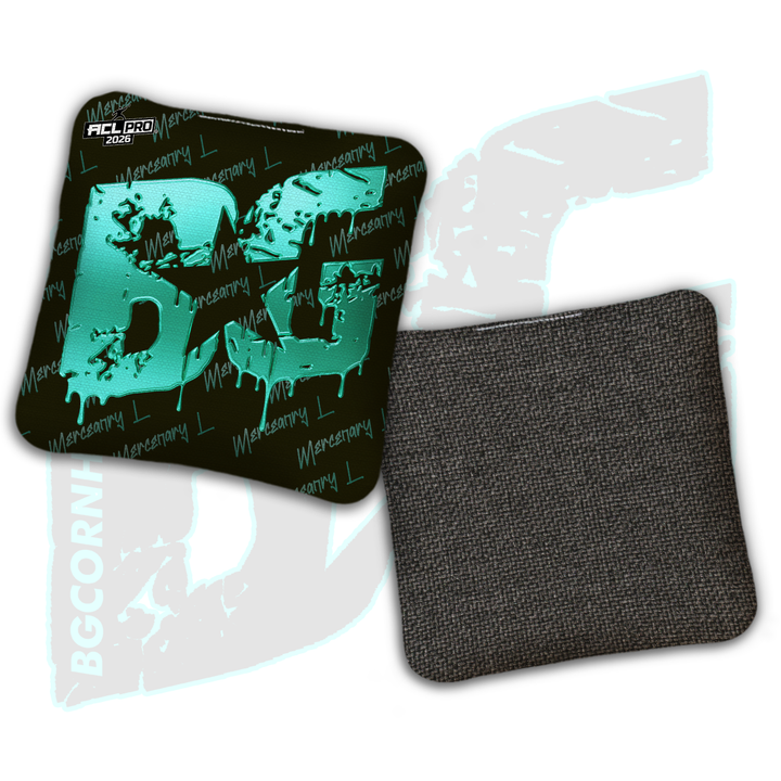 2026 BG Multiple Bag Models "Black Liquid Gold" - ACL Pro Stamped Cornhole Bags - SET OF 4 BAGS