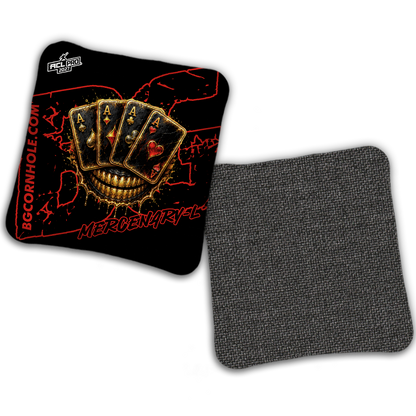 2027 BG Multiple Bag Models "DEAD MANS HAND " - ACL Pro Stamped Cornhole Bags - SET OF 4 BAGS