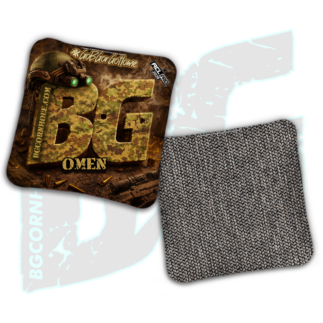 2026 BG Multiple Bag Models "Battlezone" - ACL Pro Stamped Cornhole Bags - SET OF 4 BAGS