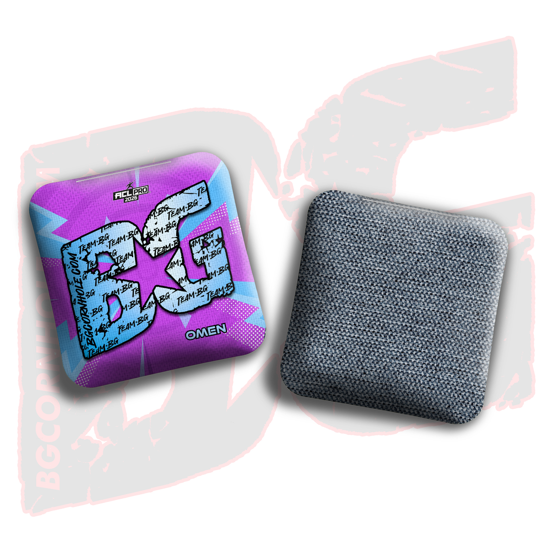 2026 BG Multiple Bag Models "Retro Strike" - ACL Pro Stamped Cornhole Bags - SET OF 4 BAGS