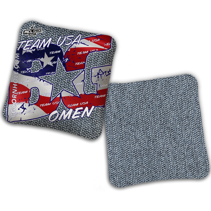 2027 BG Multiple Bag Models "TEAM USA" - ACL Pro Stamped Cornhole Bags - SET OF 4 BAGS