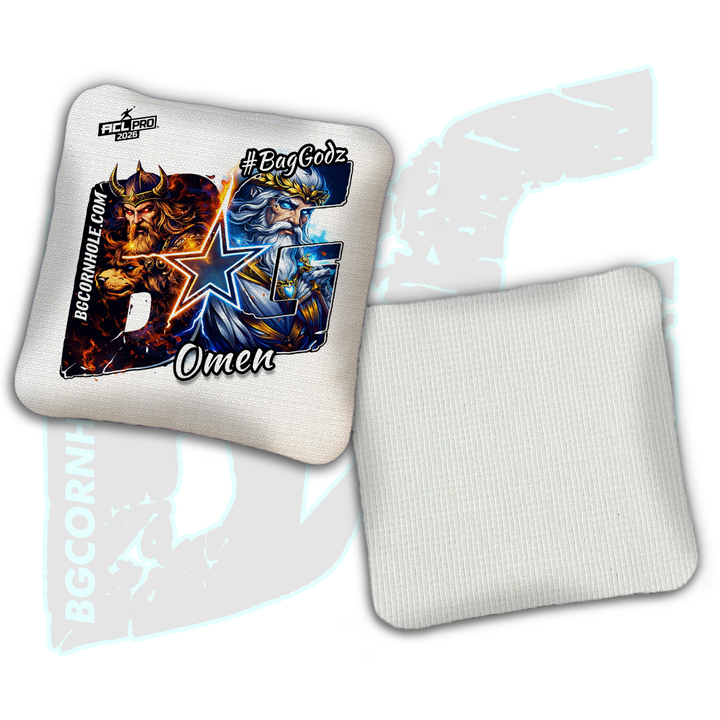 2026 BG Multiple Bag Models "Crossfire" - ACL Pro Stamped Cornhole Bags - SET OF 4 BAGS