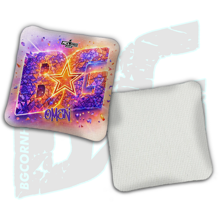 2026 BG Multiple Bag Models "Fracture" - ACL Pro Stamped Cornhole Bags - SET OF 4 BAGS