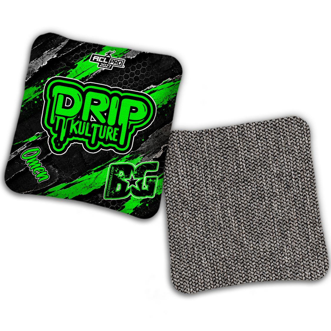 2027 Multiple Bag Models - DK x BG "OVERRIDE" - ACL Pro Stamped Cornhole Bags - Set of 4 Bags