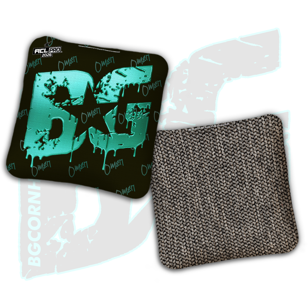 2026 BG Multiple Bag Models "Black Liquid Gold" - ACL Pro Stamped Cornhole Bags - SET OF 4 BAGS