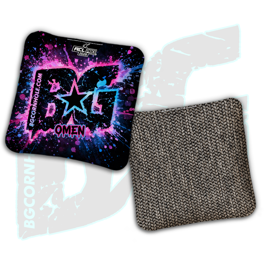 2026 BG Multiple Bag Models "Drip Splatter" - ACL Pro Stamped Cornhole Bags - SET OF 4 BAGS