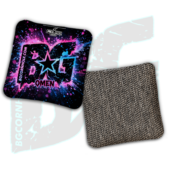 2026 BG Multiple Bag Models "Drip Splatter" - ACL Pro Stamped Cornhole Bags - SET OF 4 BAGS