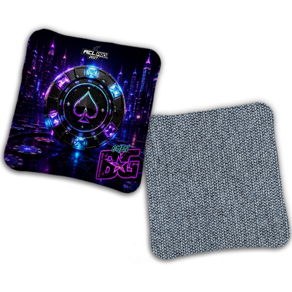 2027 BG Multiple Bag Models "NEON STAKES" - ACL Pro Stamped Cornhole Bags - SET OF 4 BAGS
