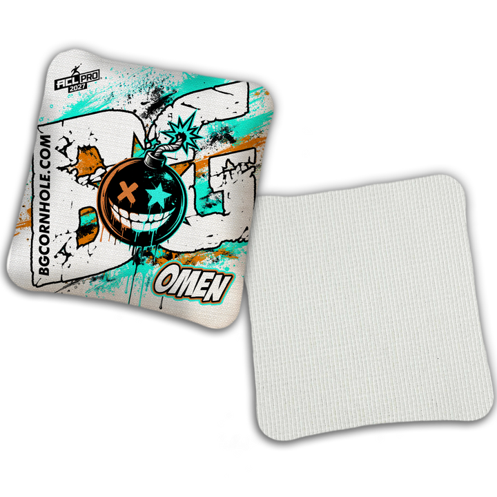 2027 BG Multiple Bag Models "TAKE COVER" - ACL Pro Stamped Cornhole Bags - SET OF 4 BAGS