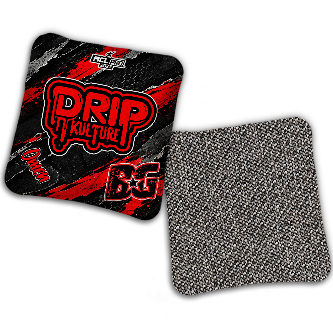2027 Multiple Bag Models - DK x BG "OVERRIDE" - ACL Pro Stamped Cornhole Bags - Set of 4 Bags