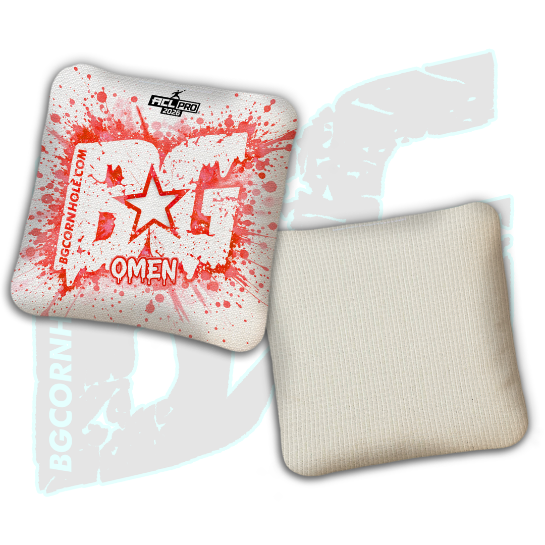 2026 BG Multiple Bag Models "Drip Splatter" - ACL Pro Stamped Cornhole Bags - SET OF 4 BAGS