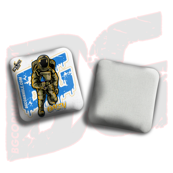 2026 BG Multiple Bag Models "White Ice Cream Astro" - ACL Pro Stamped Cornhole Bags - SET OF 4 BAGS