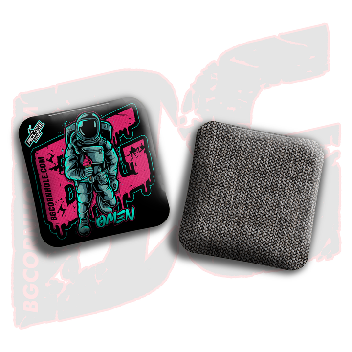 2026 BG Multiple Bag Models"Black Ice Cream Astro" - ACL Pro Stamped Cornhole Bags - SET OF 4 BAGS