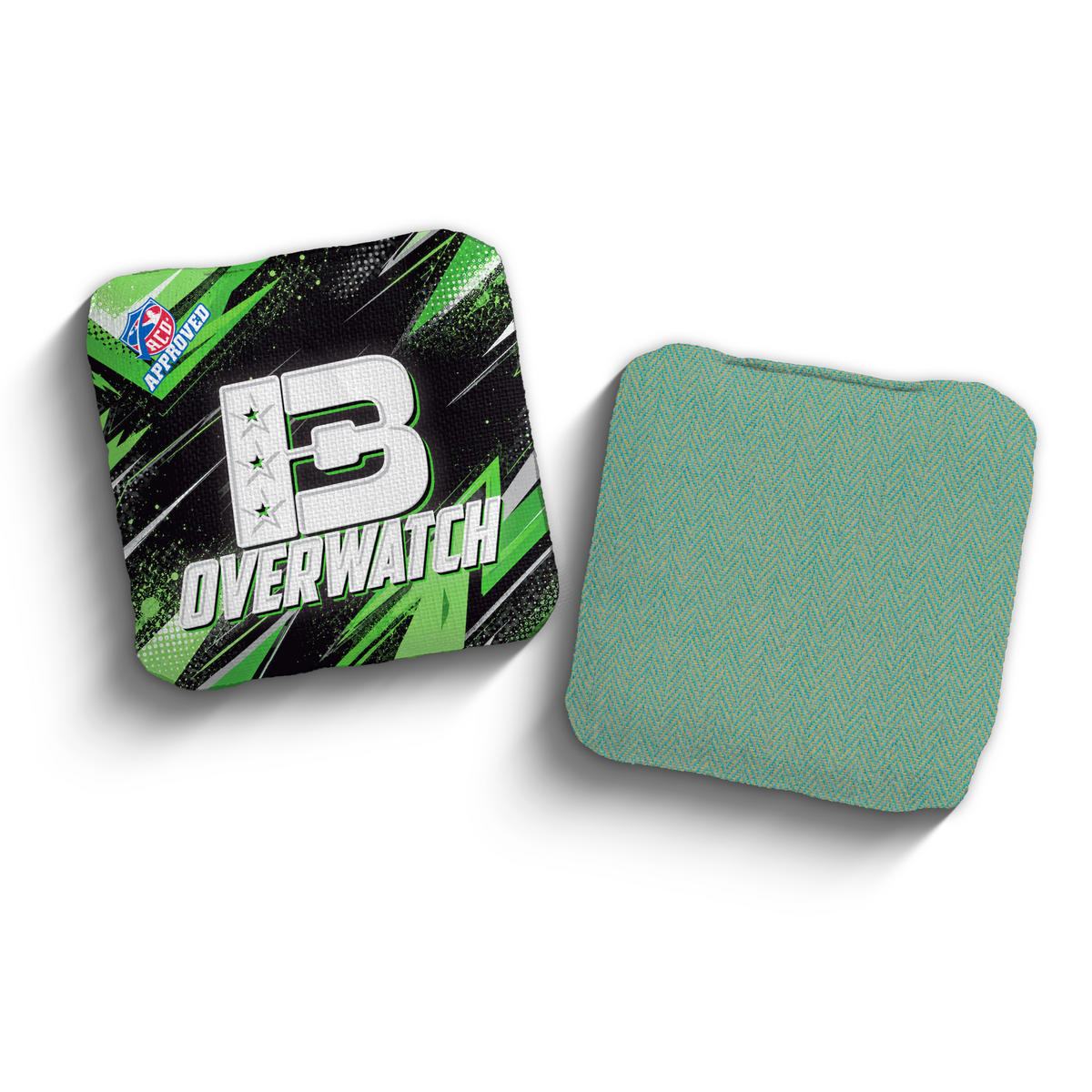 2027 Brotherhood Cornhole Overwatch Go Go Green Edition ACO Stamped Cornhole Bags
