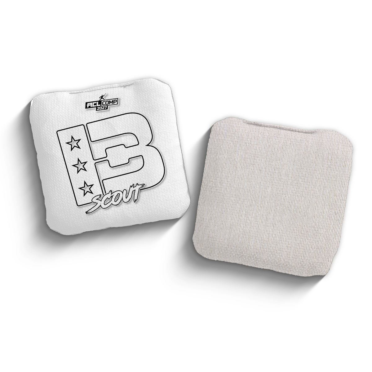 2027 Brotherhood Cornhole Scout White Outline Edition ACL Comp Stamped Cornhole Bags