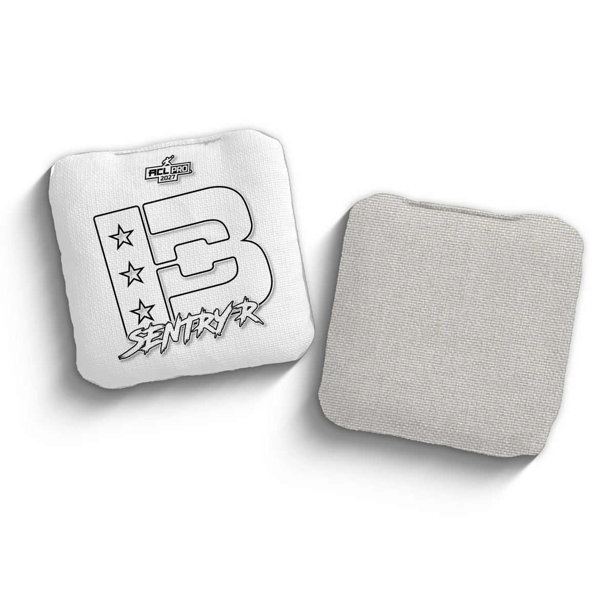 2027 Brotherhood Cornhole Sentry White Outline Edition ACL Pro Stamped Cornhole Bags