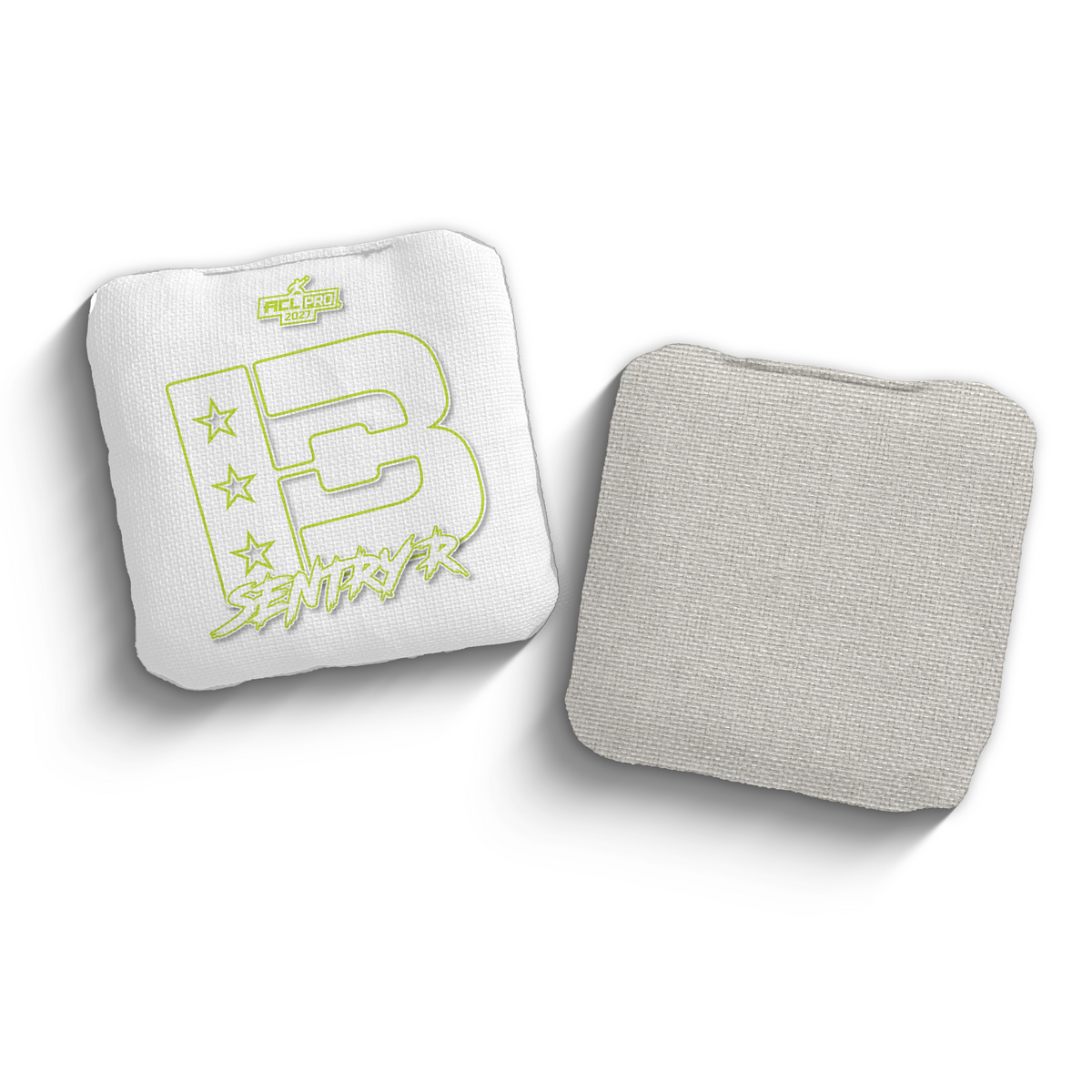 2027 Brotherhood Cornhole Sentry White Outline Edition ACL Pro Stamped Cornhole Bags