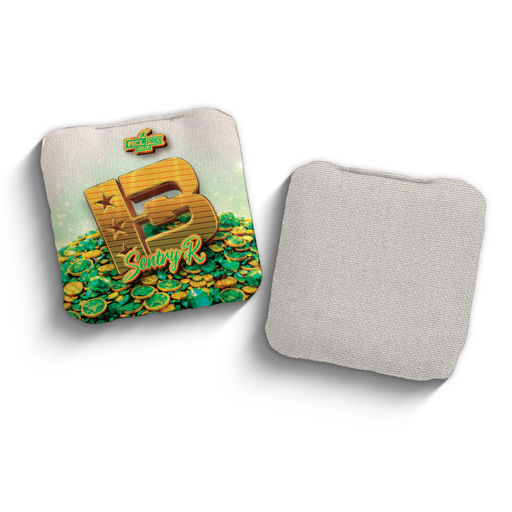 2026 Brotherhood Cornhole Sentry Pot of Gold Edition ACL Pro Stamped Cornhole Bags