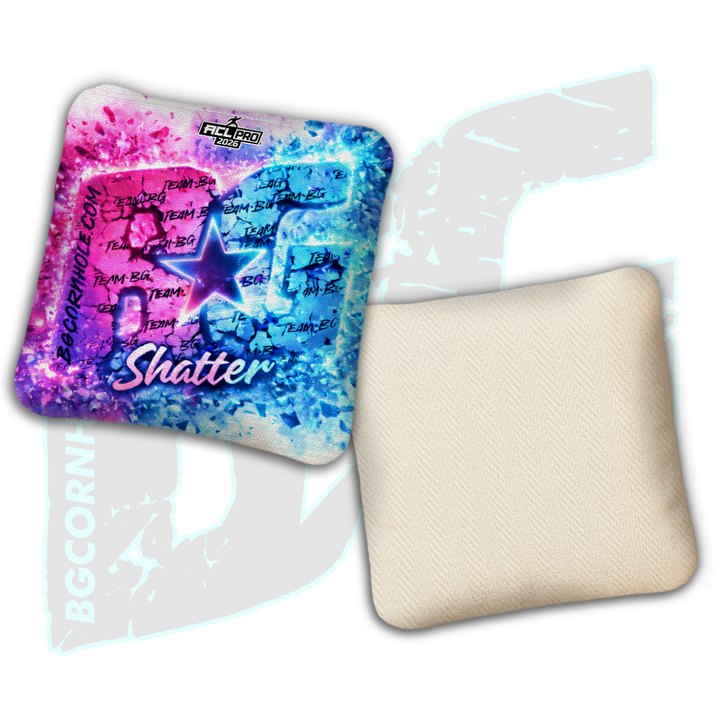 2026 BG Shatter "Explosive" - ACL Pro Stamped Cornhole Bags - SET OF 4 BAGS