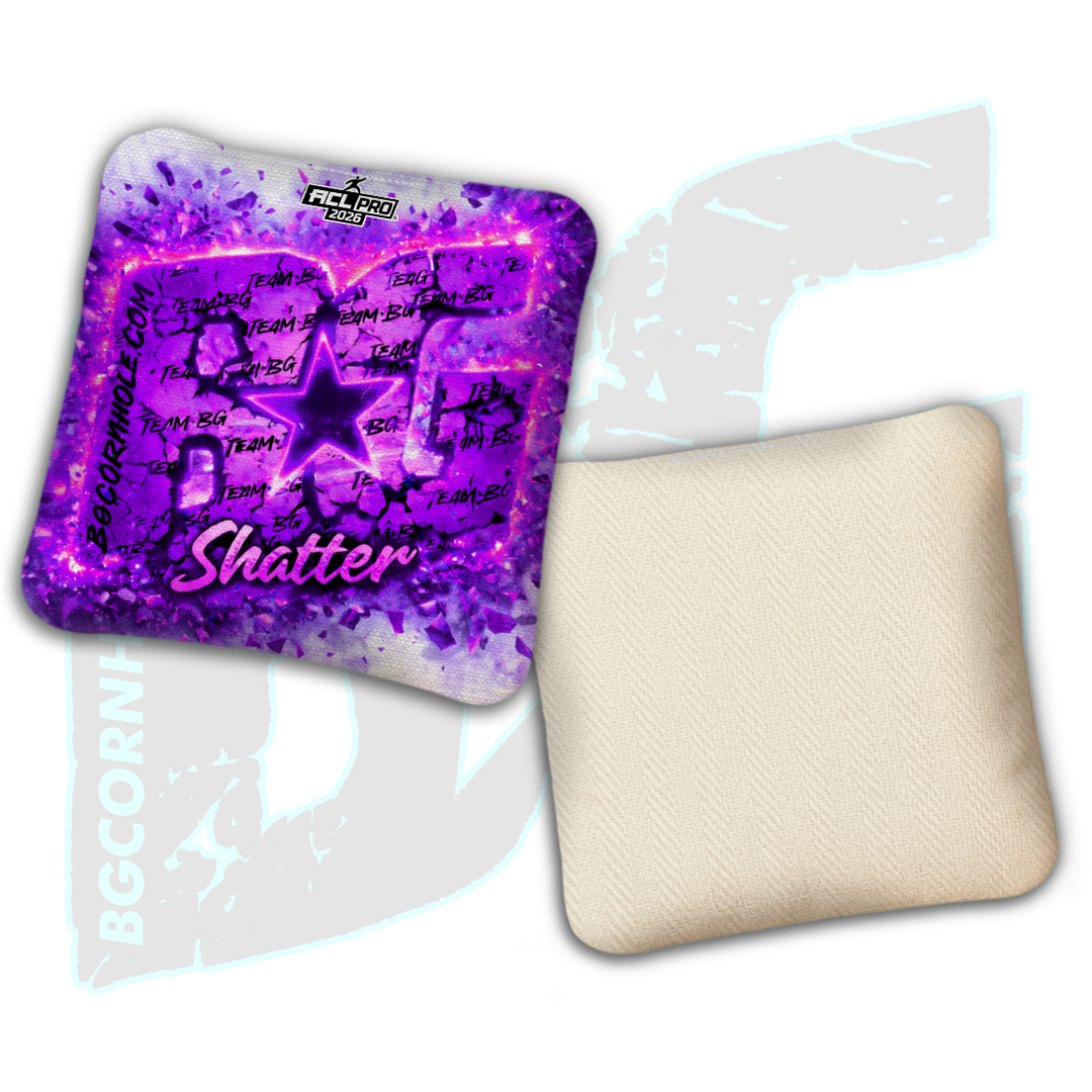 2026 BG Shatter "Explosive" - ACL Pro Stamped Cornhole Bags - SET OF 4 BAGS