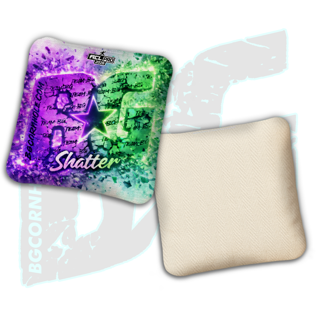 2026 BG Shatter "Explosive" - ACL Pro Stamped Cornhole Bags - SET OF 4 BAGS
