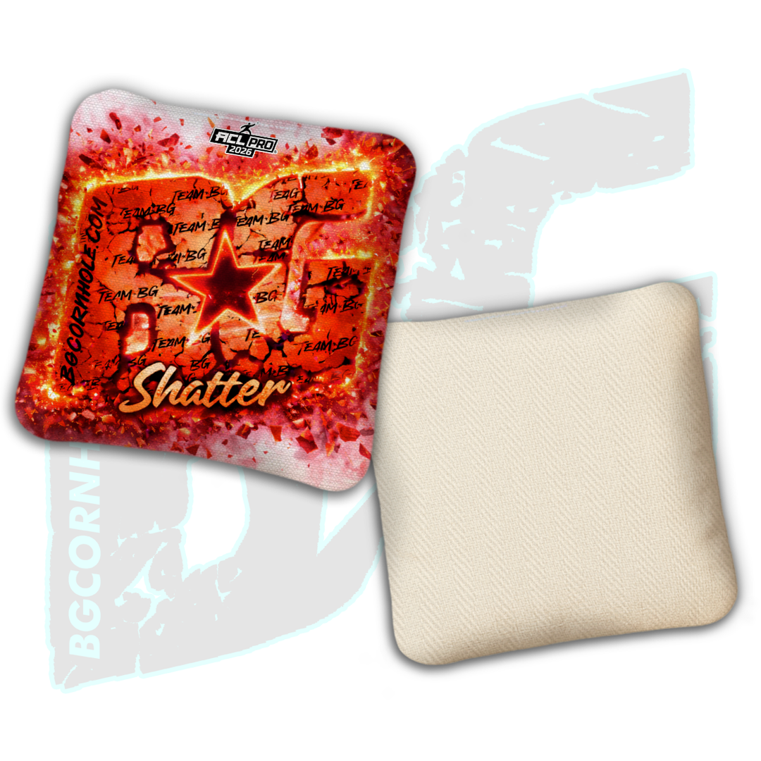 2026 BG Shatter "Explosive" - ACL Pro Stamped Cornhole Bags - SET OF 4 BAGS