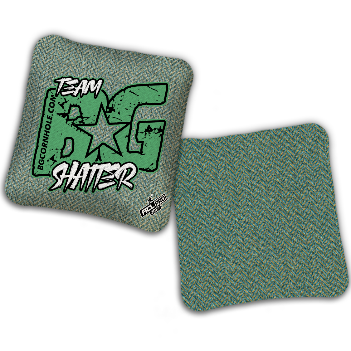 2027 BG SHATTER “ESPN THROWBACK COLORMATCH" - ACL Pro Stamped Cornhole Bags - SET OF 4 BAGS