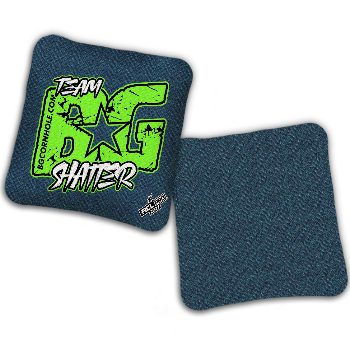 2027 BG SHATTER “ESPN THROWBACK COLORMATCH" - ACL Pro Stamped Cornhole Bags - SET OF 4 BAGS
