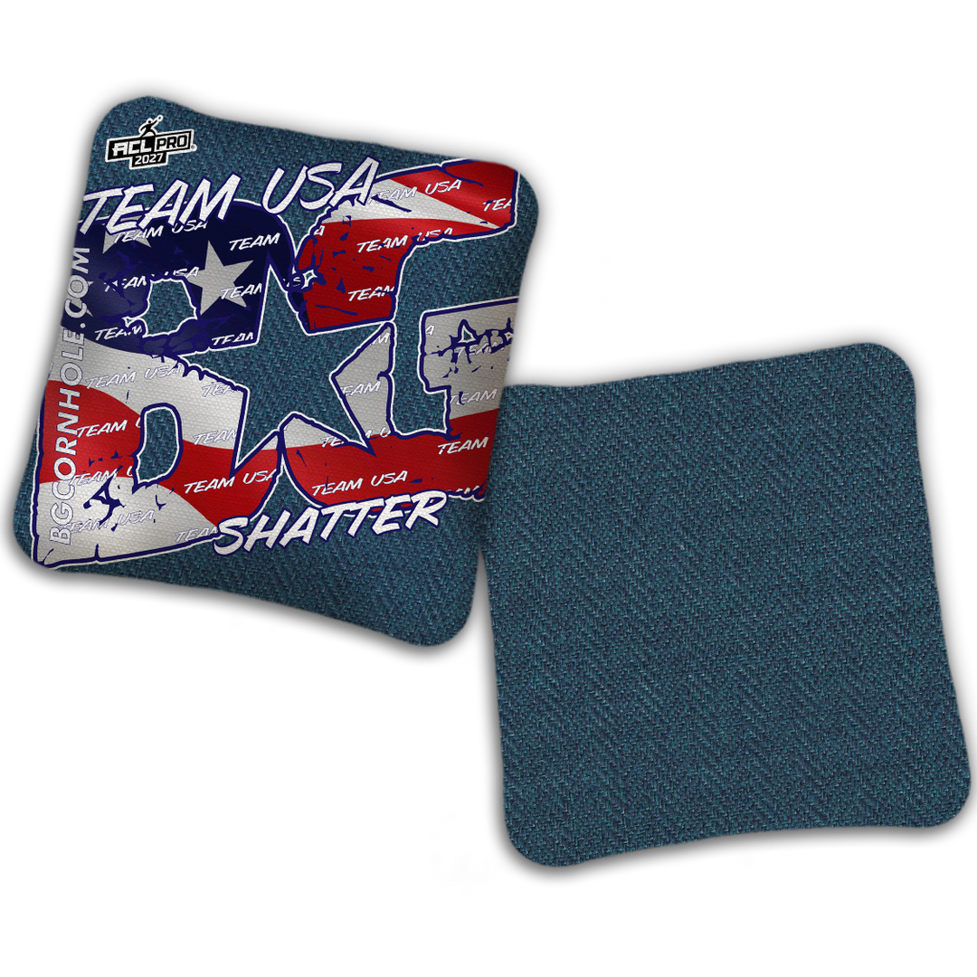 2027 BG Multiple Bag Models "TEAM USA" - ACL Pro Stamped Cornhole Bags - SET OF 4 BAGS