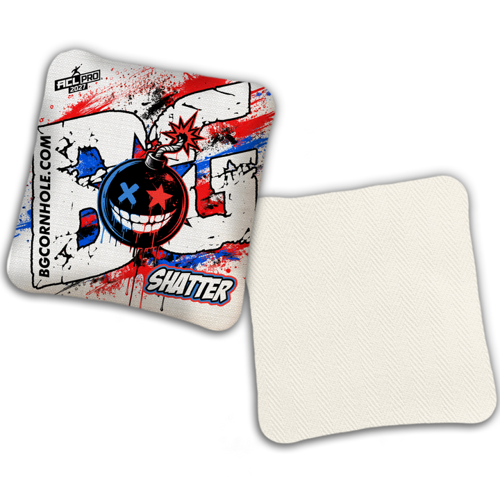 2027 BG Multiple Bag Models "TAKE COVER" - ACL Pro Stamped Cornhole Bags - SET OF 4 BAGS