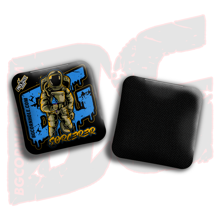 2026 BG Multiple Bag Models"Black Ice Cream Astro" - ACL Pro Stamped Cornhole Bags - SET OF 4 BAGS