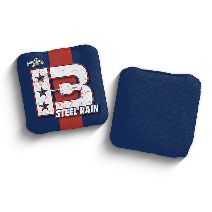 2026 Brotherhood Cornhole Steel Rain National East Division ACL Comp Stamped Cornhole Bags