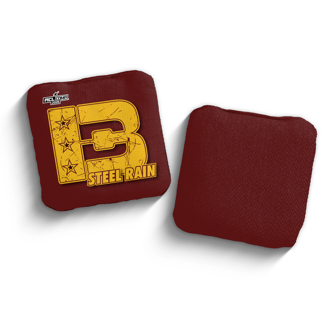 2026 Brotherhood Cornhole Steel Rain National East Division ACL Comp Stamped Cornhole Bags