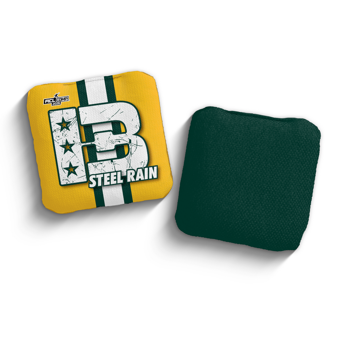 2026 Brotherhood Cornhole Steel Rain National North Division ACL Comp Stamped Cornhole Bags
