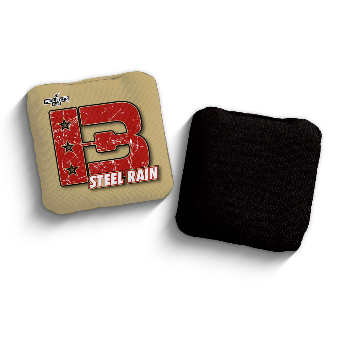 2026 Brotherhood Cornhole Steel Rain National West Division ACL Comp Stamped Cornhole Bags