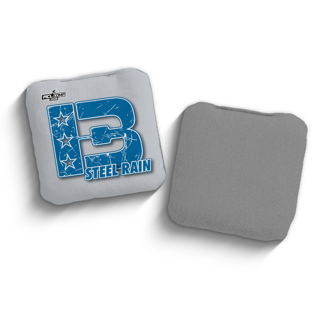 2026 Brotherhood Cornhole Steel Rain National North Division ACL Comp Stamped Cornhole Bags